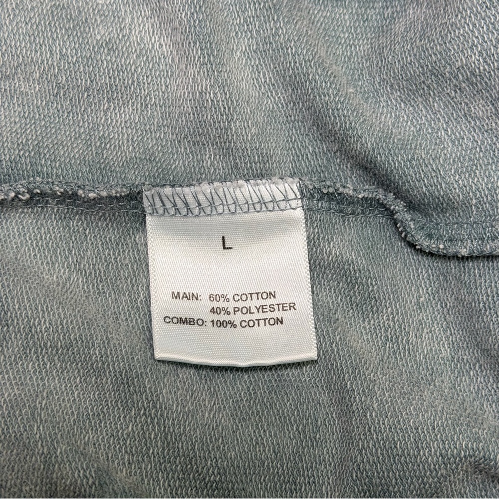 Jane + Delancy Pullover Crew Neck, Large, Blue/Gray, Long Sleeve, Eyelet Detail - Picture 9 of 10